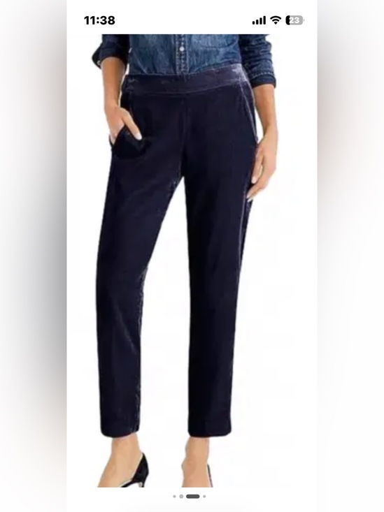 J. Crew Pants - J CREW PULL ON EASY PANTS VELVET NEW with TAGS SZ 0